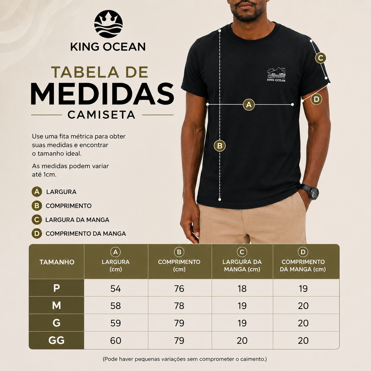 Camiseta King Ocean Elementos