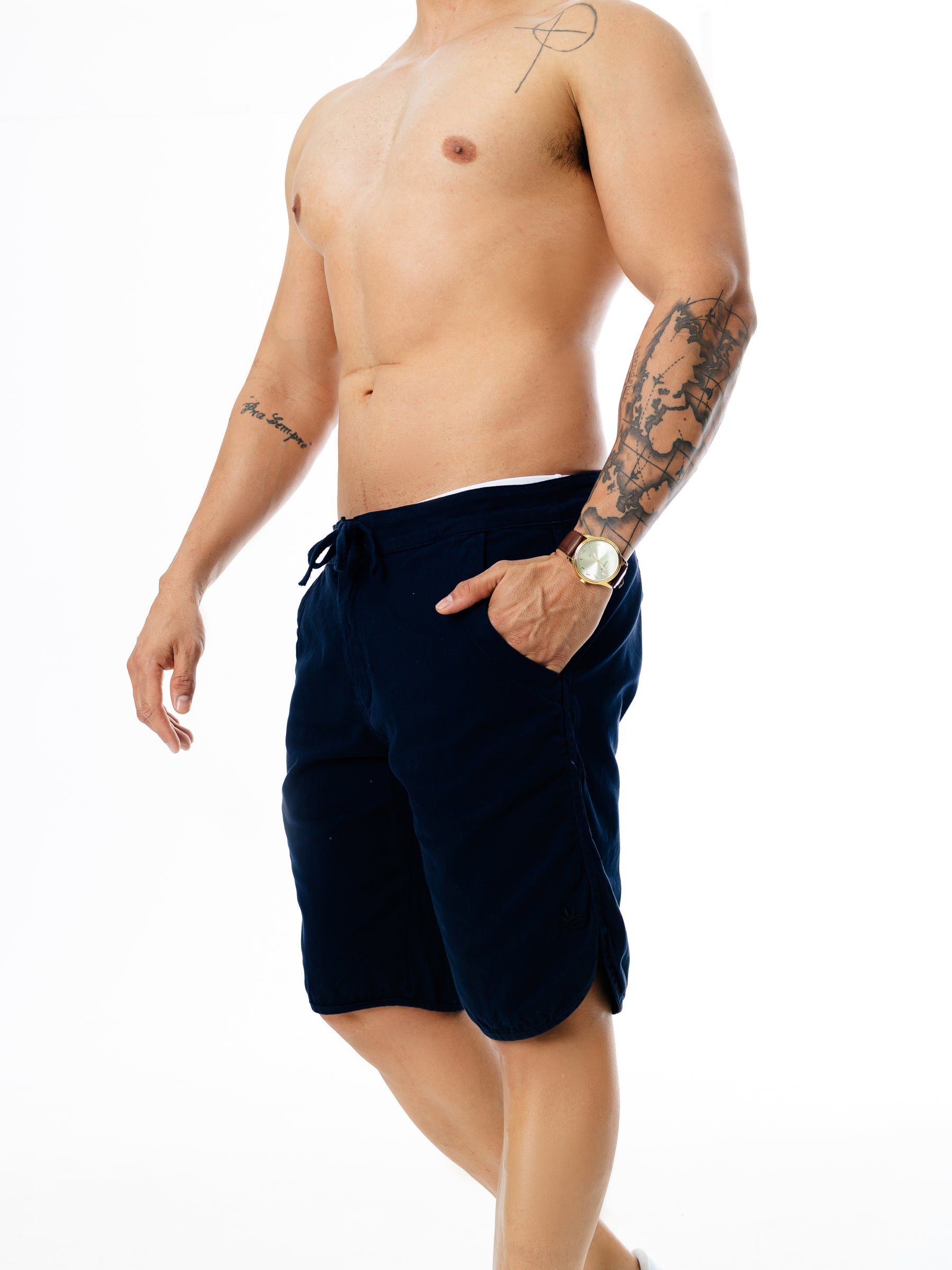 Bermuda Cadarço - Azul Marinho