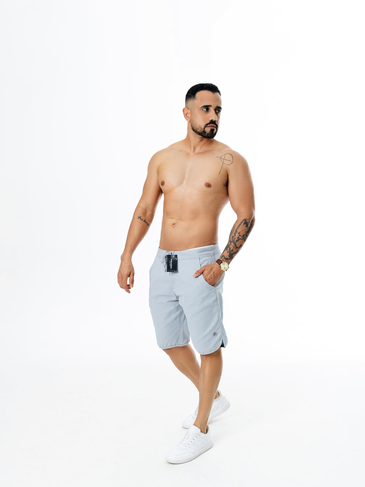 Bermuda Cadarço - Cinza