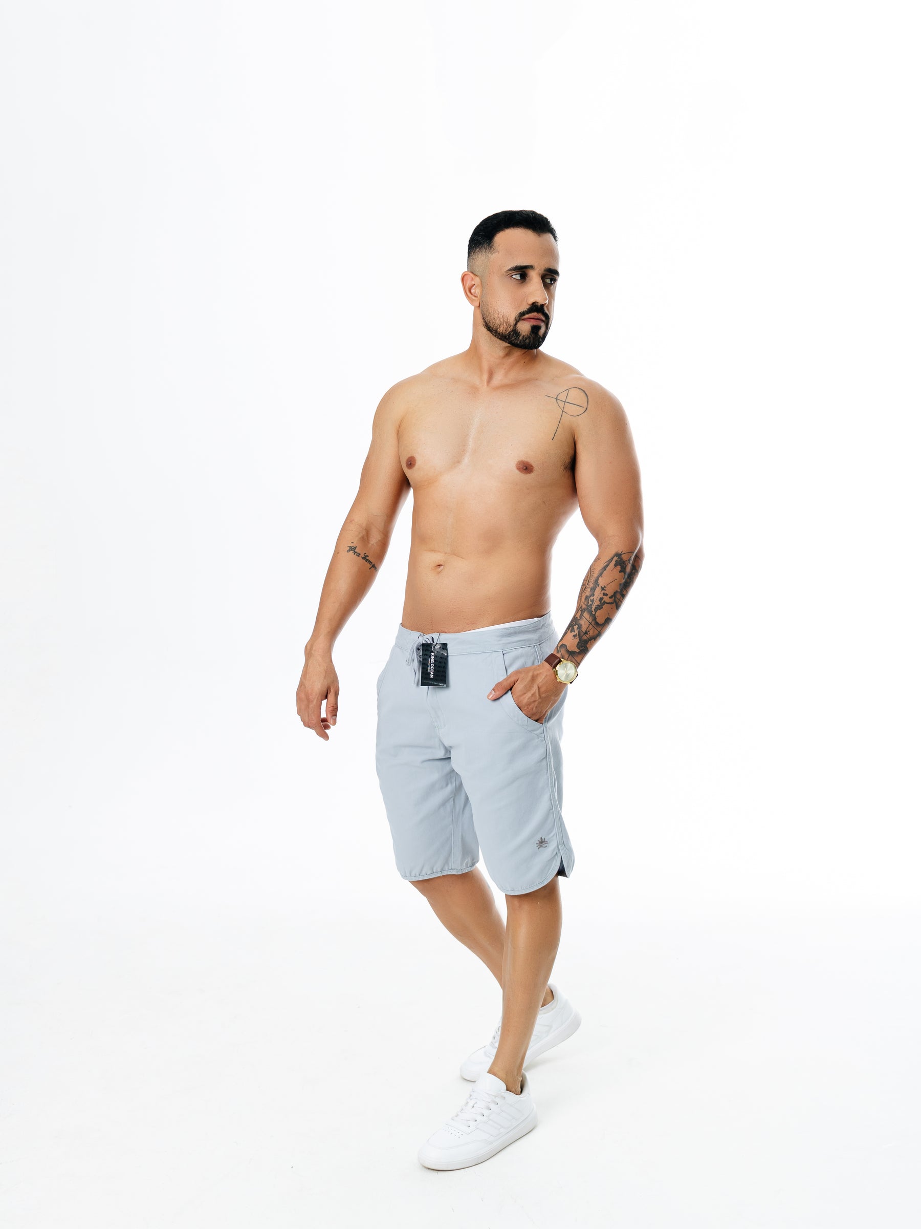 Bermuda Cadarço - Cinza