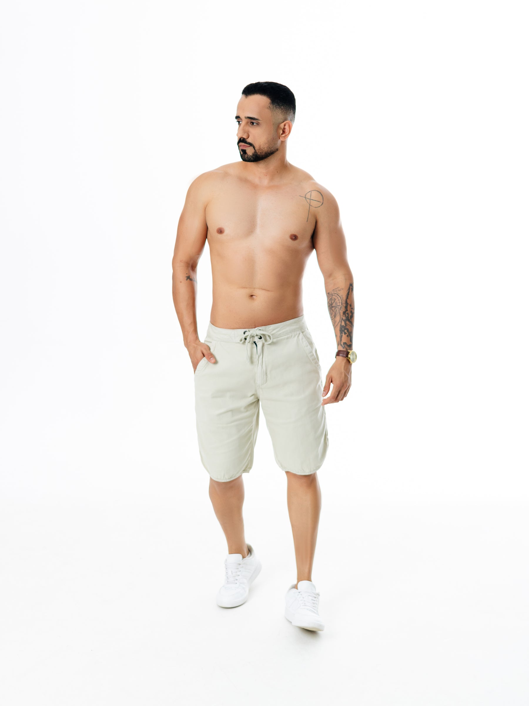 Bermuda Cadarço - Areia