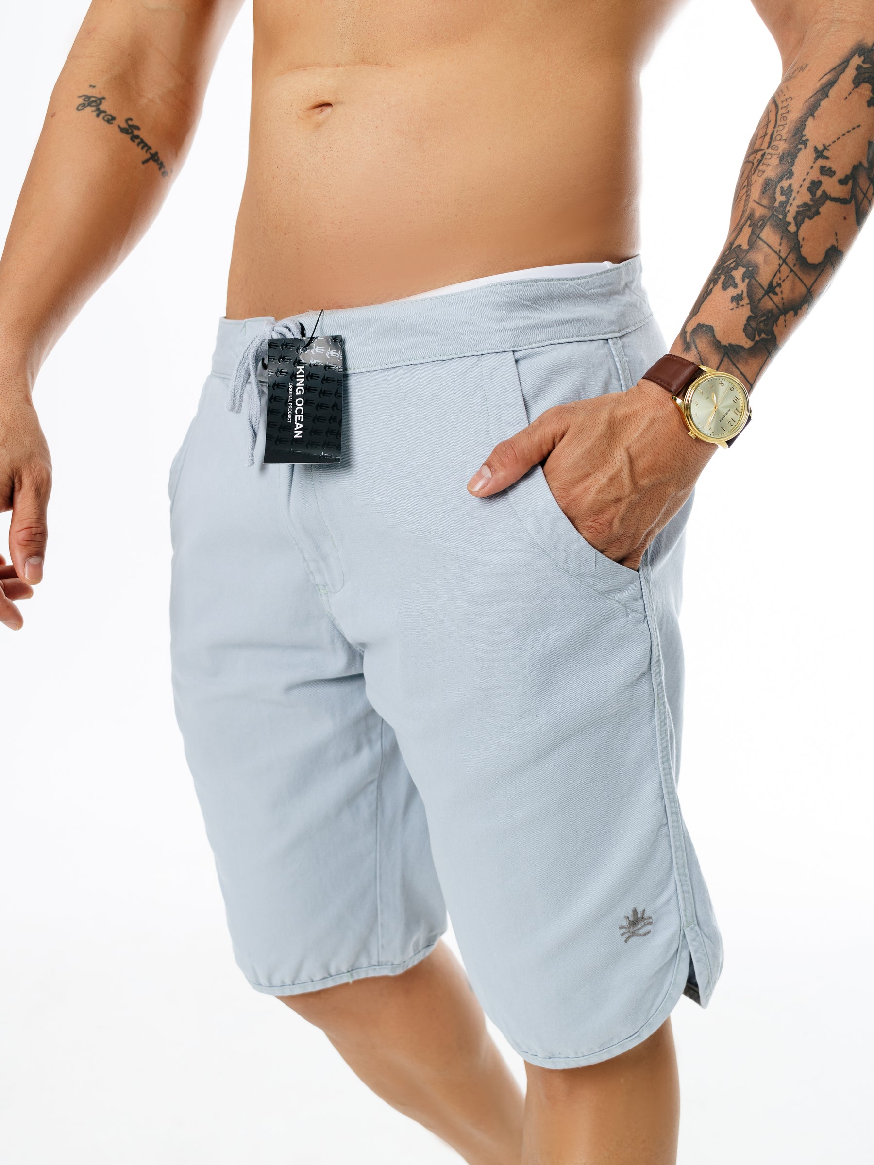 Bermuda Cadarço - Cinza