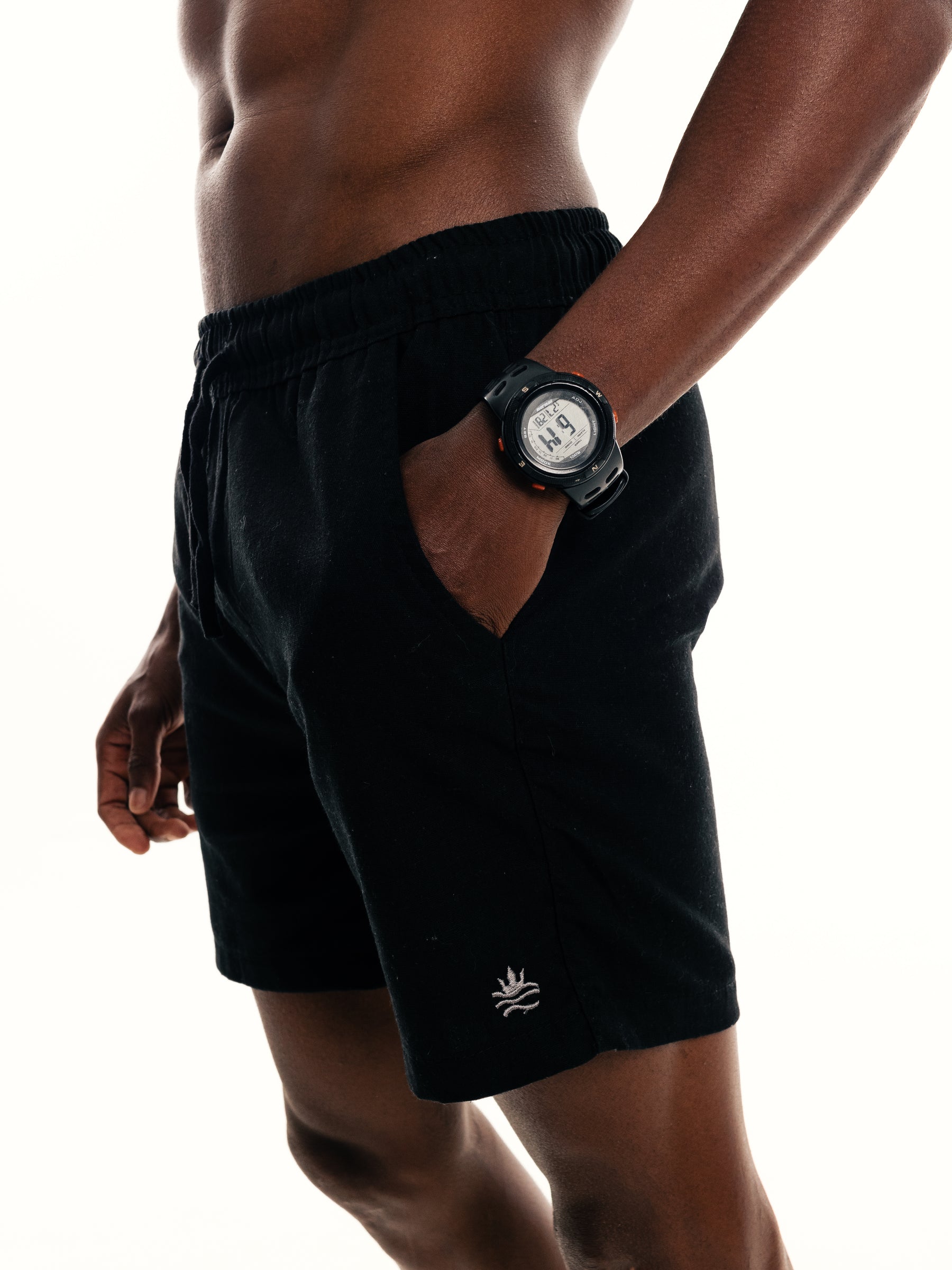 Short Linho - Preto